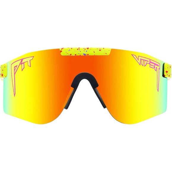 Pit Viper Neon Sunglasses with Rainbow Polarized Lens - Picture 1 of 16